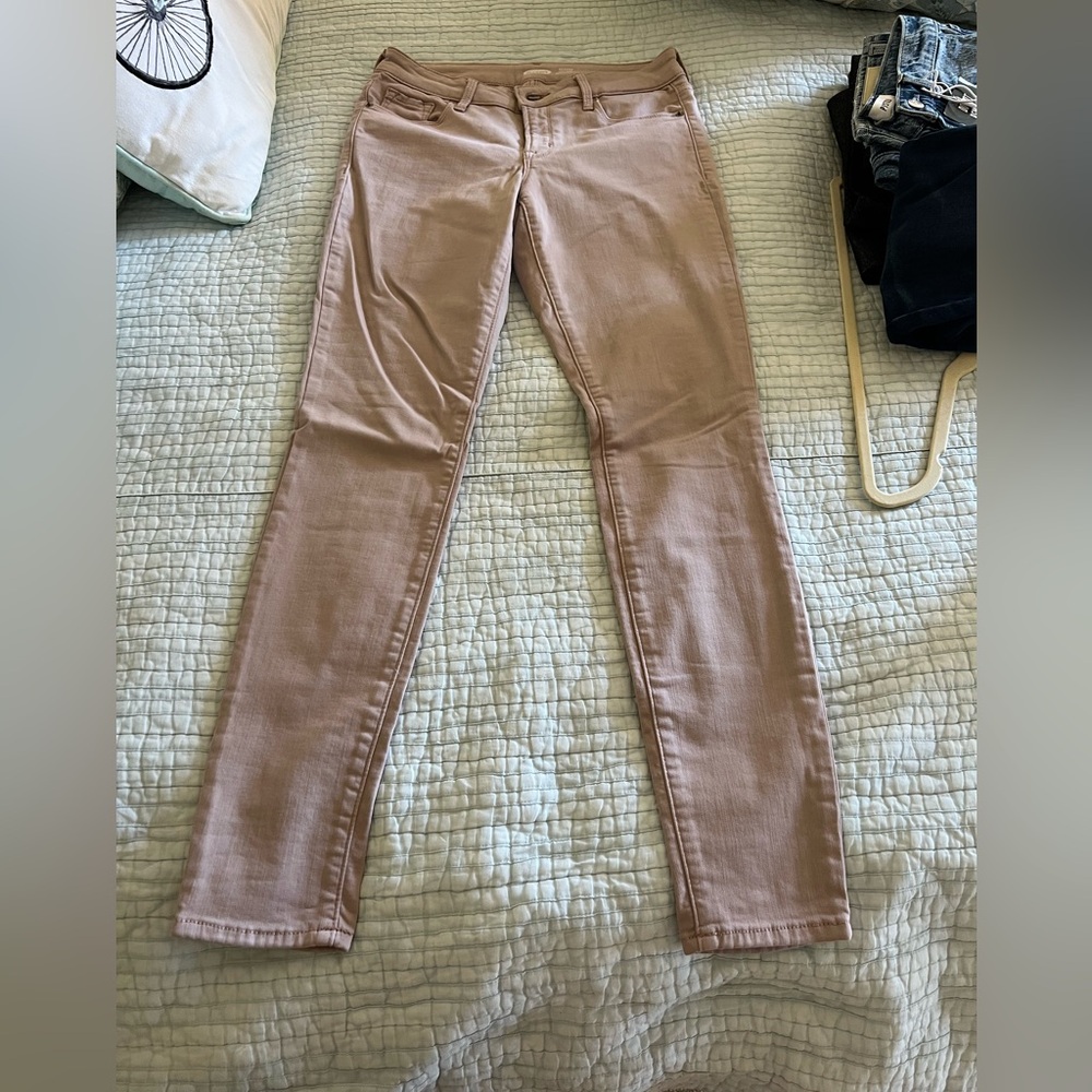 Blush/Pink Old Navy Rockstar Built in Warm Super Skinny Jeans